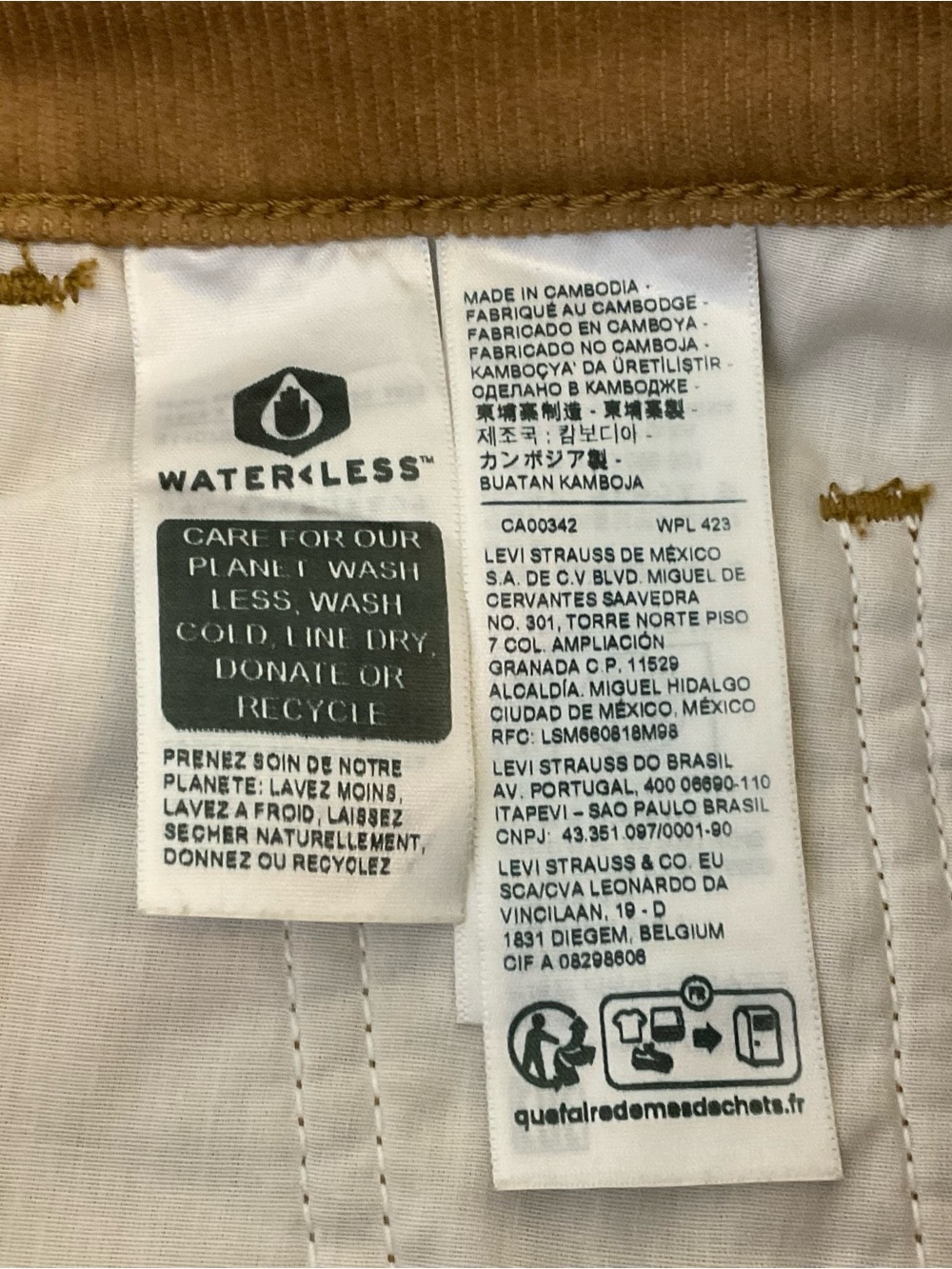 Levi’s Ribcage Straight Ankle Corduroy Pants 26 - Picture 11 of 13